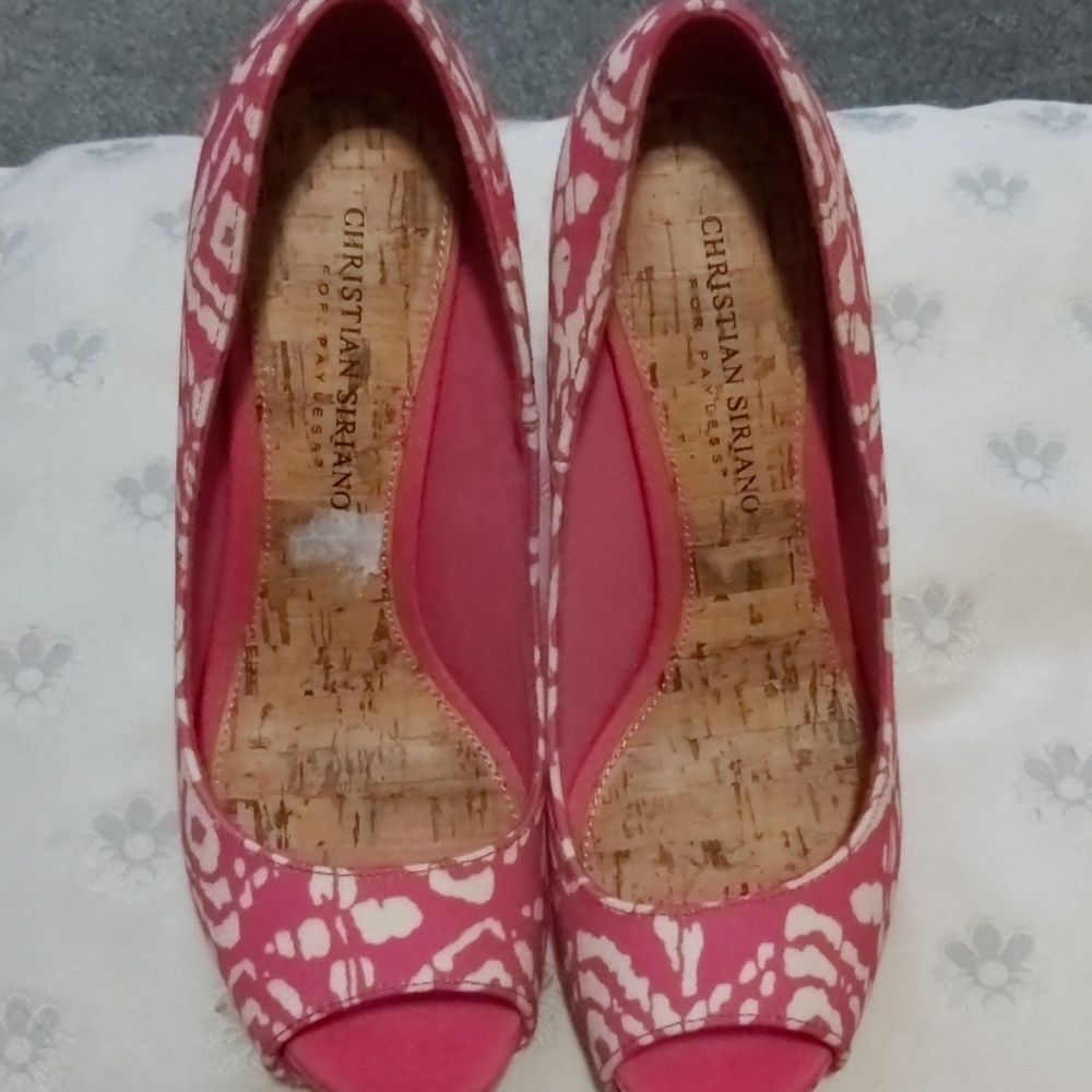 Payless Open toed platform heels